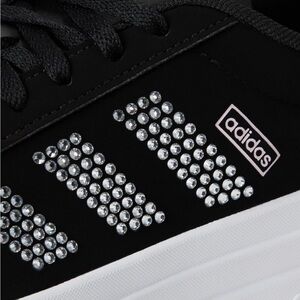 Adidas Black Sneakers with Sparkling Accents